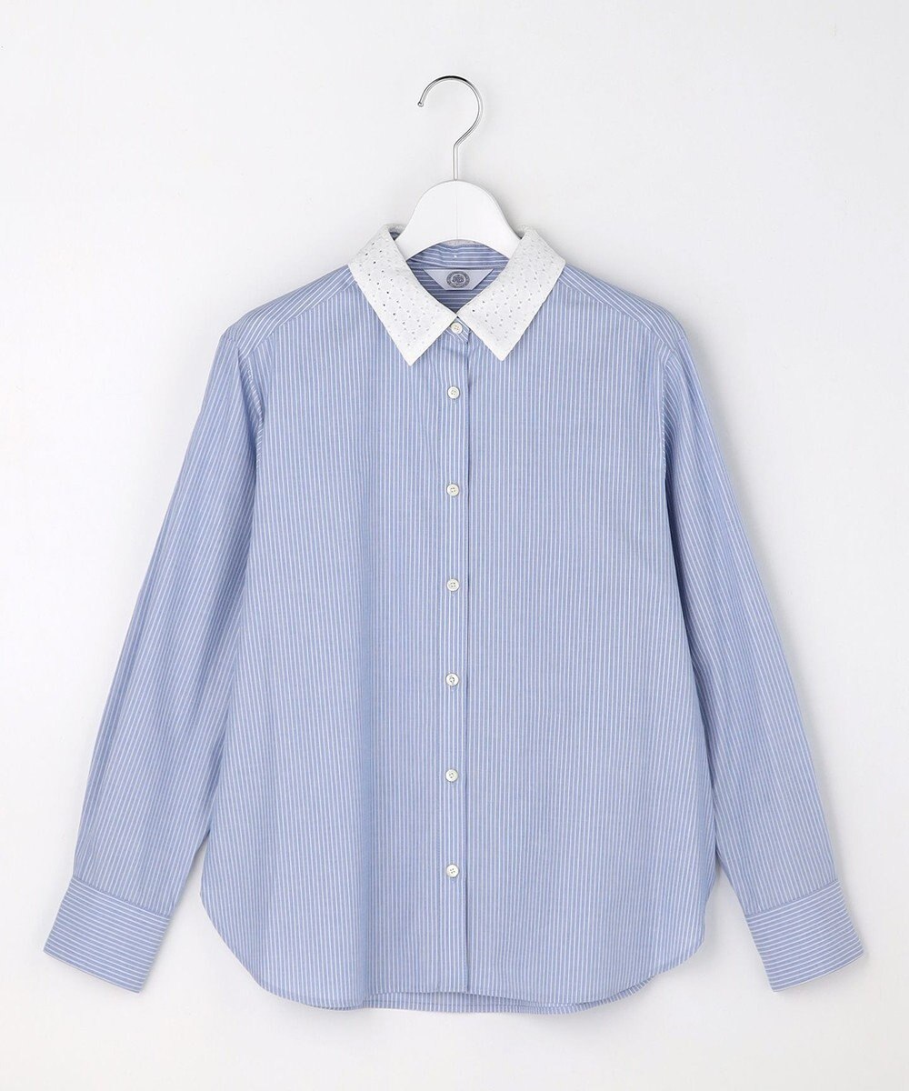 J.PRESS LADIES L 【WEB限定カラーあり・2way】エステネージュ TYPEWRITER STRIPE シャツ 