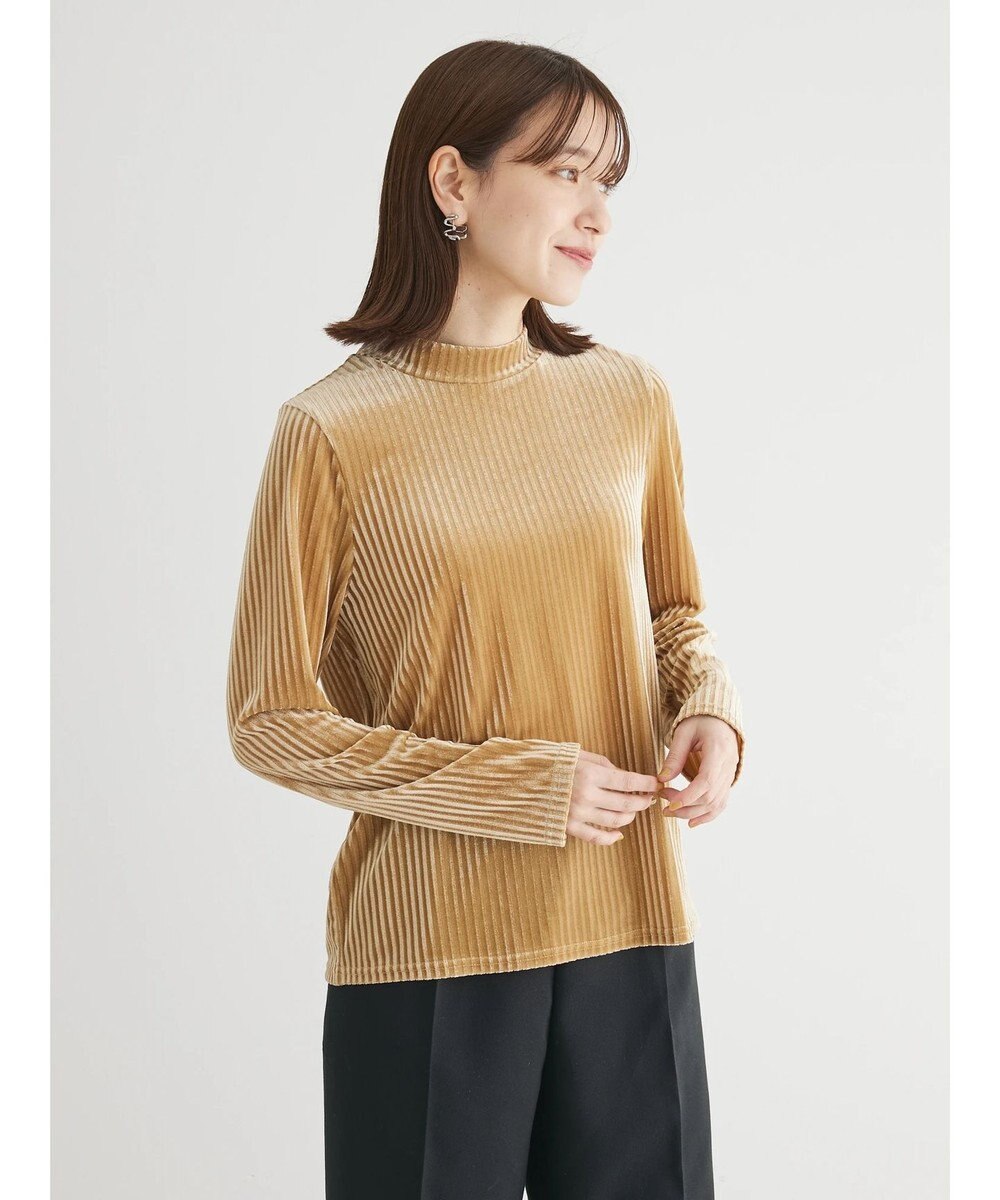 Green Parks ・ＳＵＧＡＲ　ＳＰＯＯＮ　ベロアストライプハイネック 