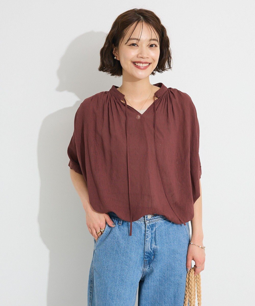 CRAFT STANDARD BOUTIQUE ヴィンテージボイルタイ付ブラウス 