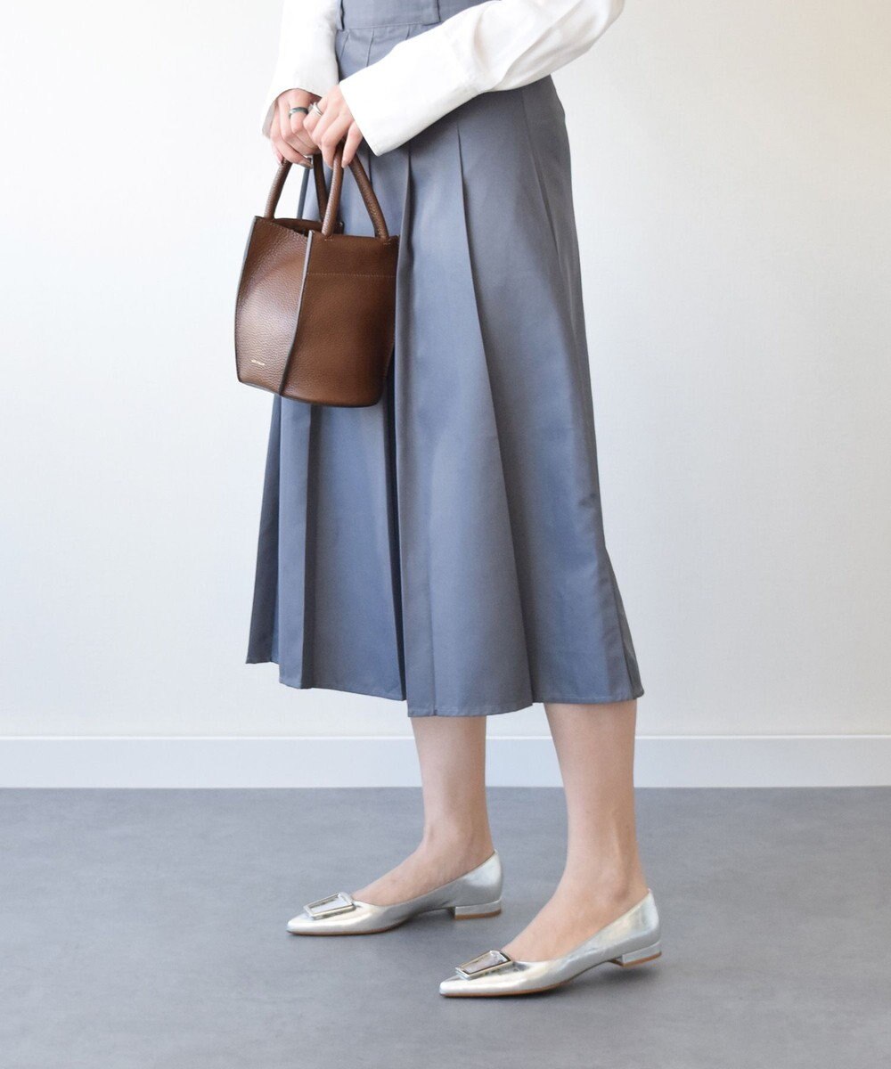 INTER-CHAUSSURES 【FABIO RUSCONI】ポインテッドトウバックルパンプス 