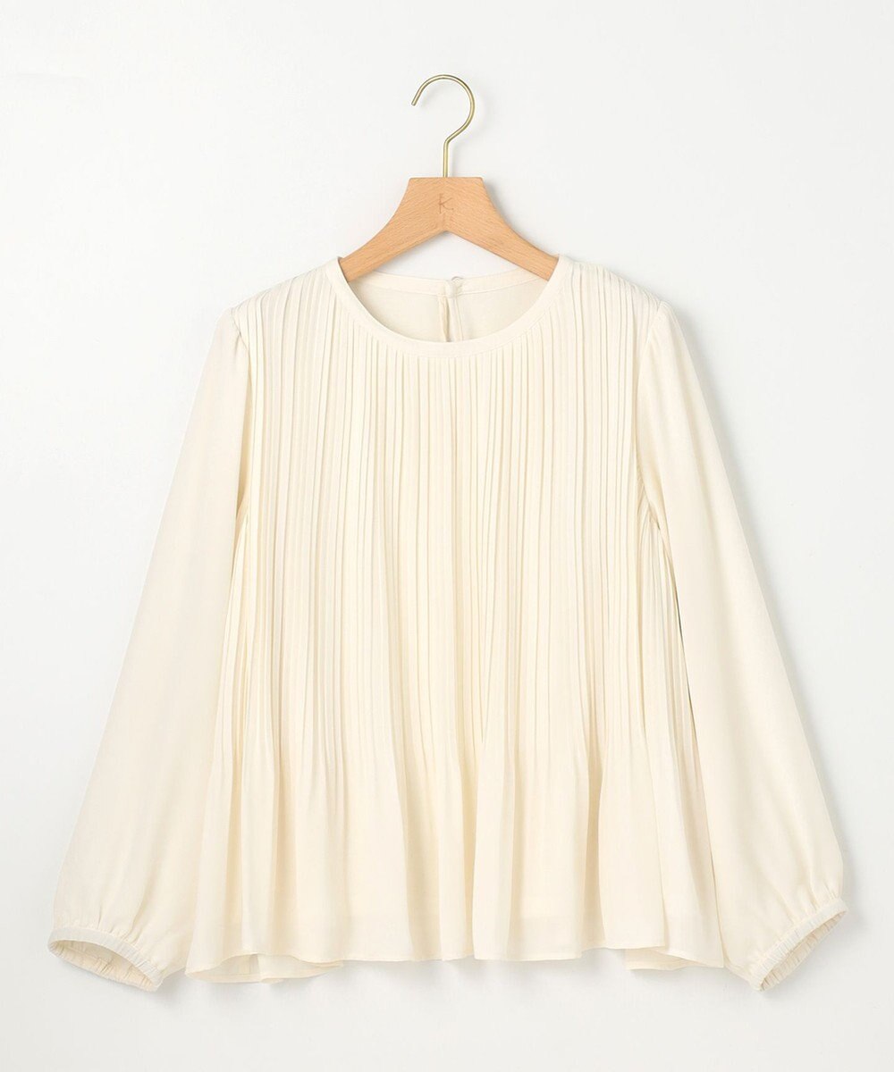 組曲 S 【WEB限定】ジョーゼットシフォンプリーツ ブラウス 