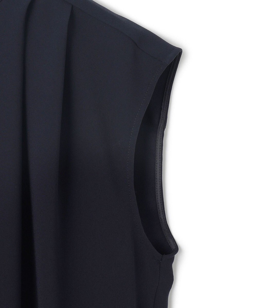 BEIGE， 【洗える】FLEUR / フロントドレープノースリーブドレス 