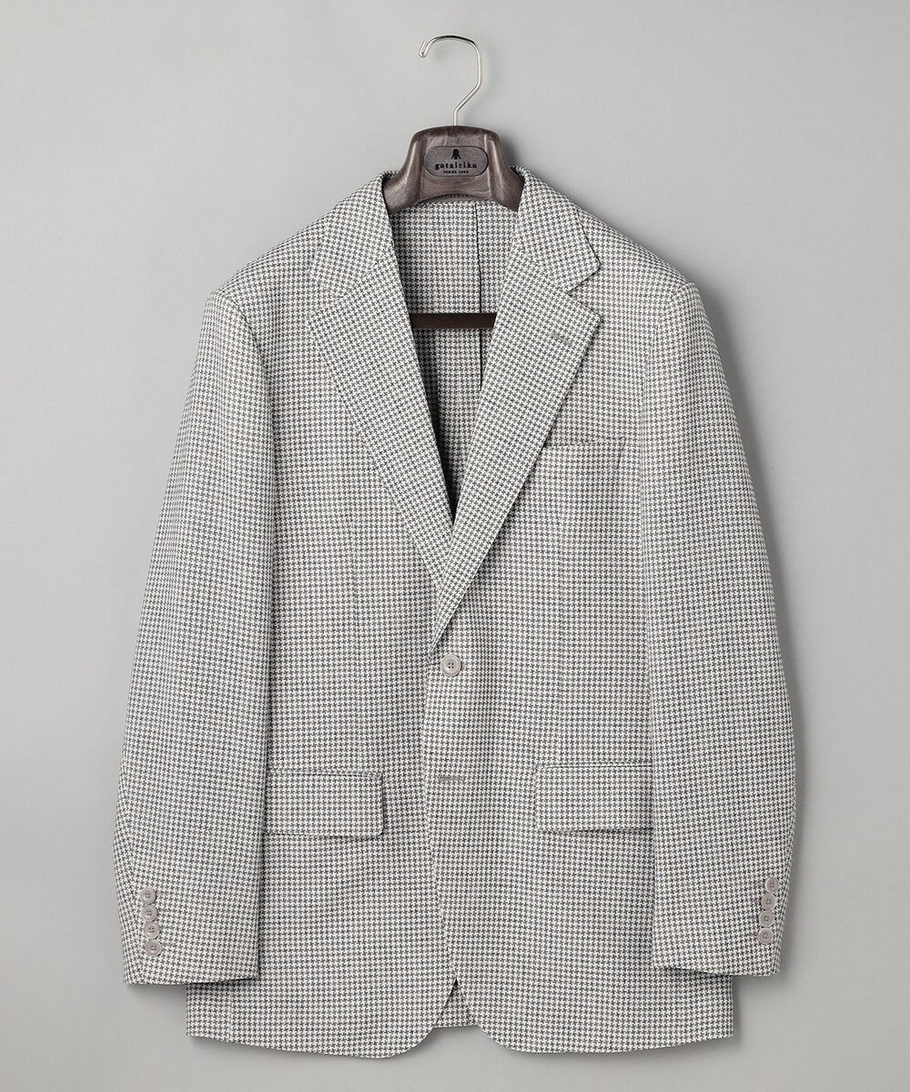 GOTAIRIKU 【尾州】ストレッチメッシュジャケット_千鳥格子柄 