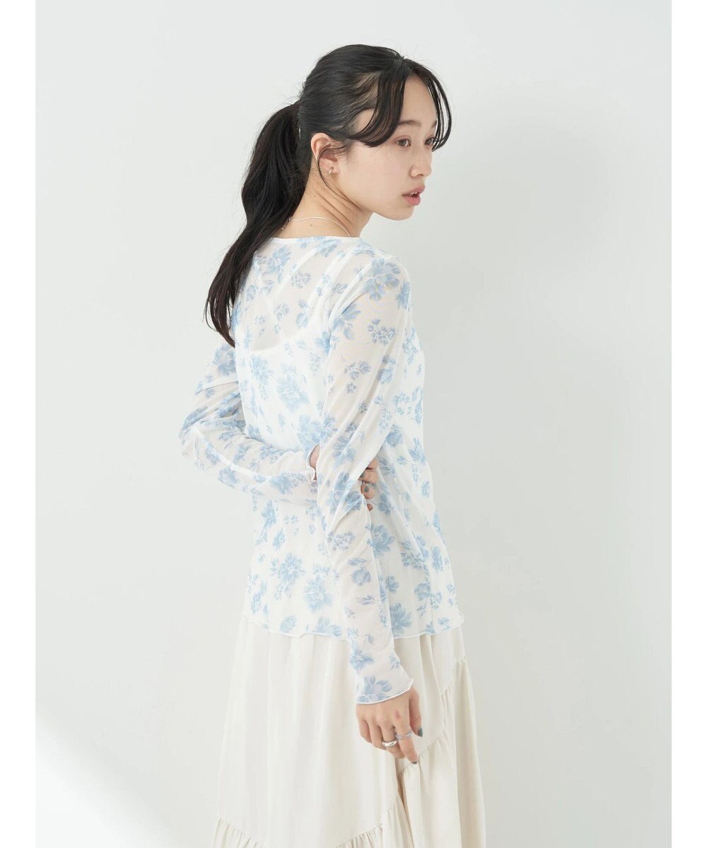 earth music&ecology フラワープリントシアーインナー 