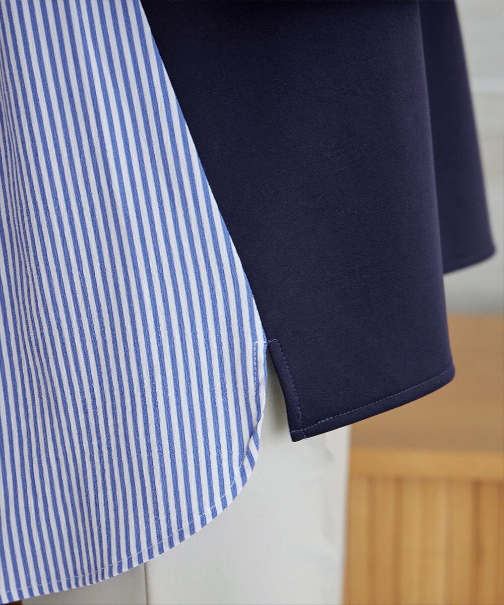 Tiaclasse 【洗える】バックフレアダイバープルオーバー 