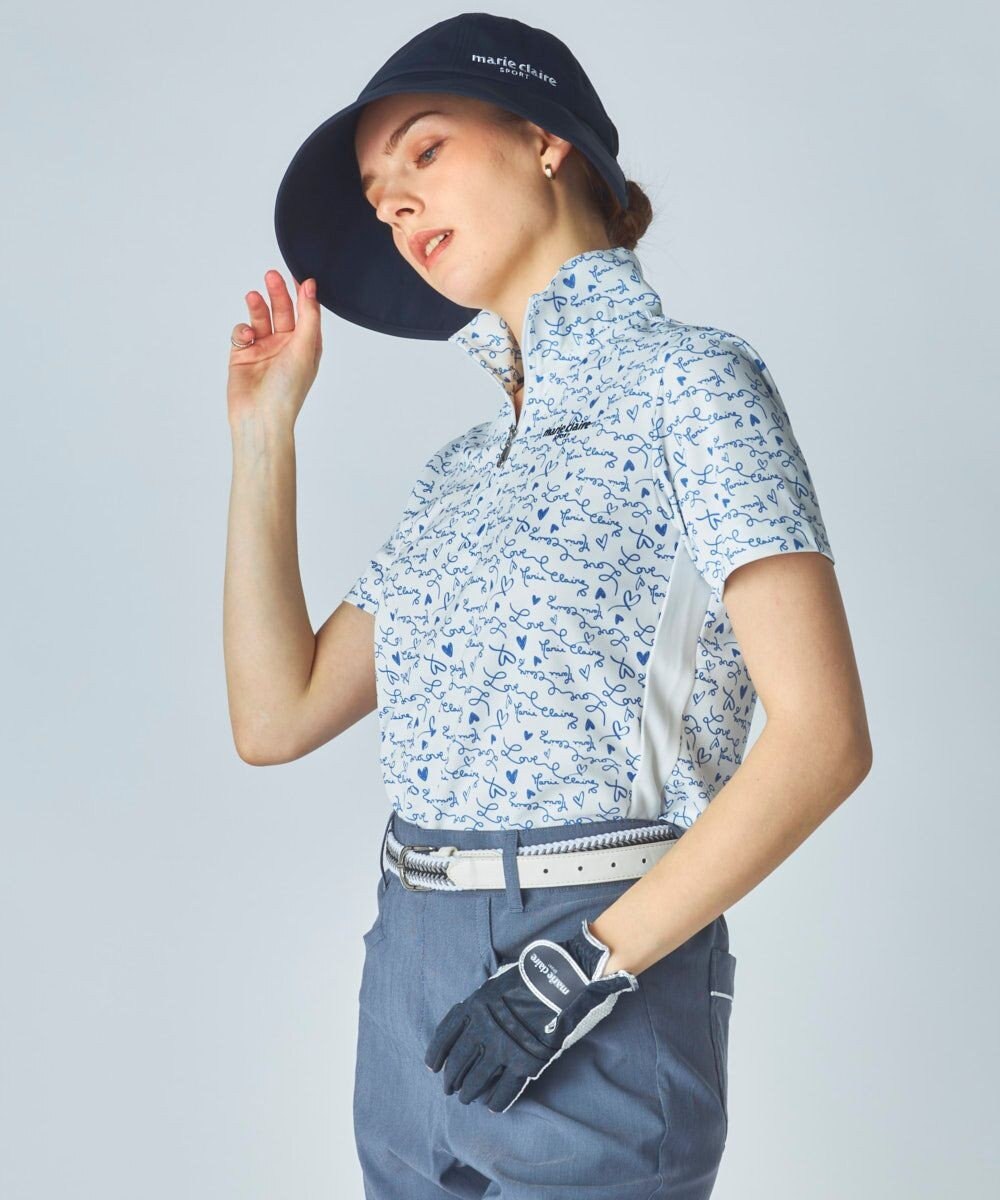 FILA GOLF／marie claire 【marie claire SPORT】 半袖ハイネックガラ 