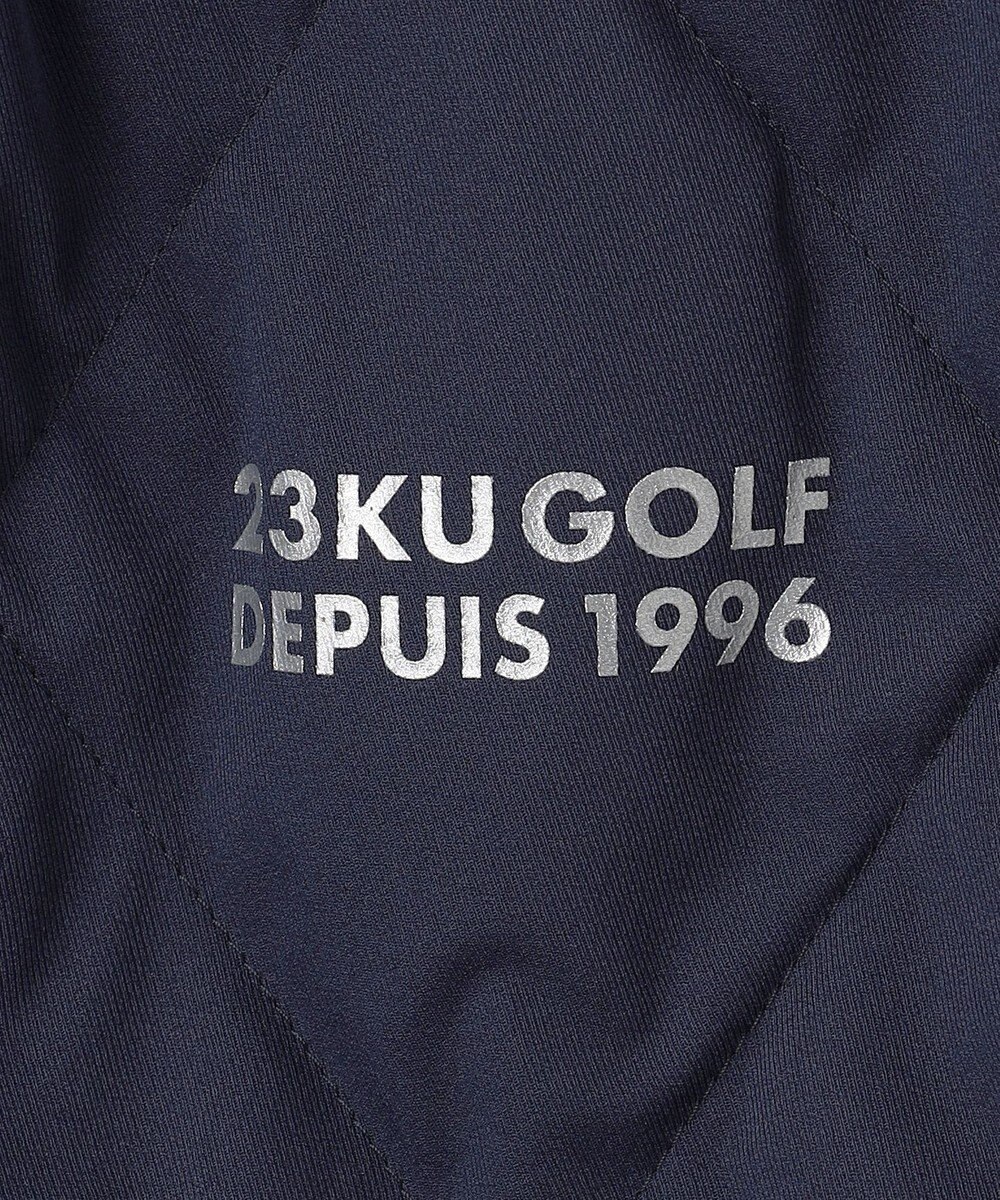 23区GOLF 【MEN】両面使える！チェック×無地 ダウンベスト 