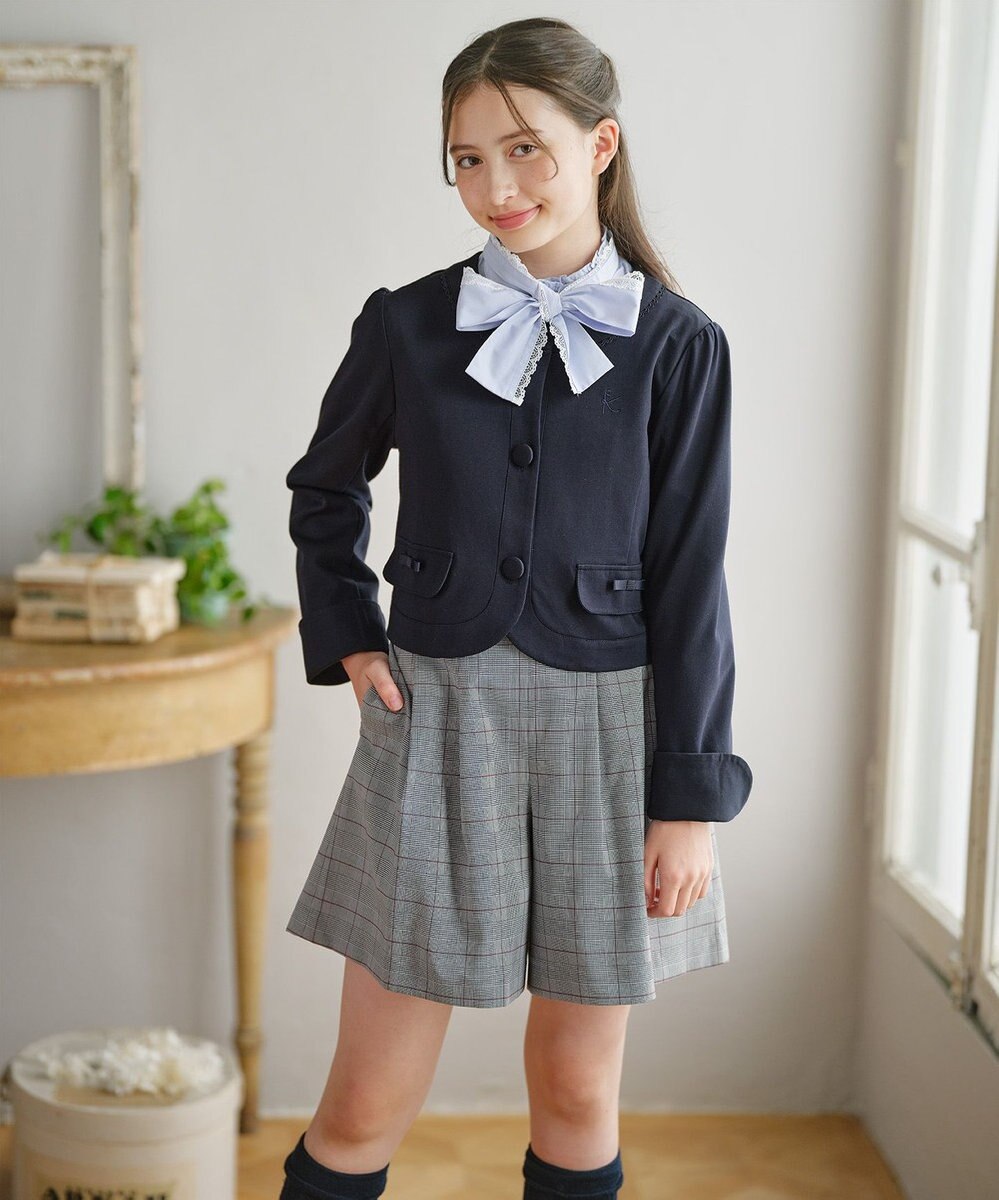 組曲 KIDS 【150-170㎝】 グレンチェックキュロット 