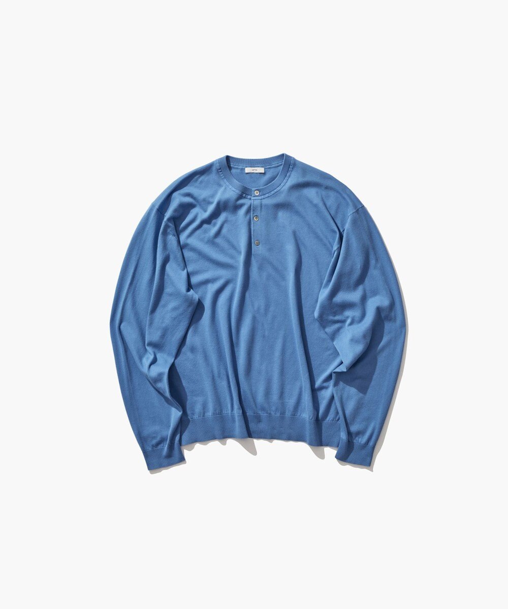 ATON SMOOTH SUVIN | ヘンリーネックセーター - UNISEX 