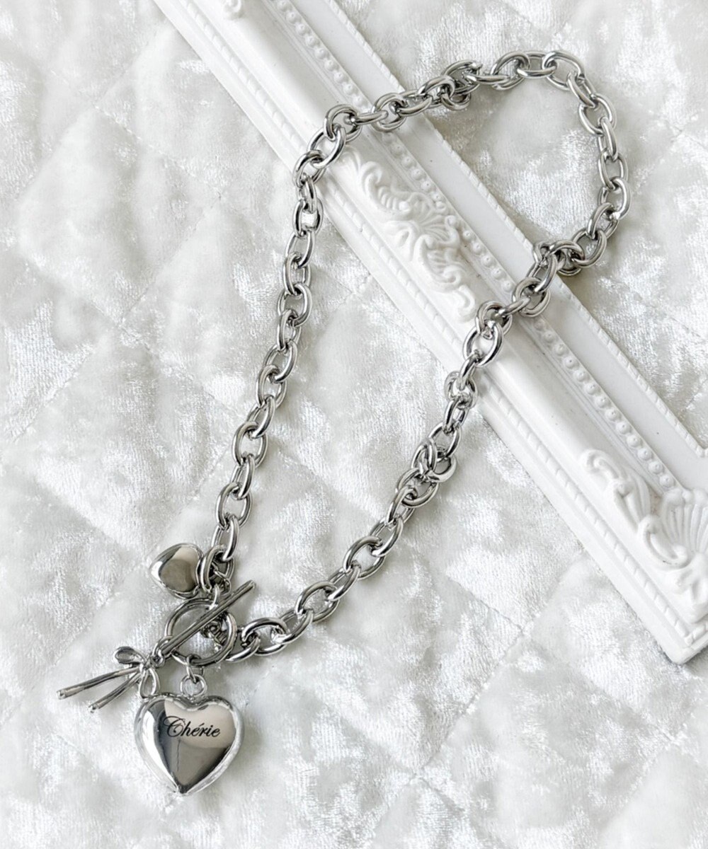 WEGO Lハートモチーフチャームネックレス 