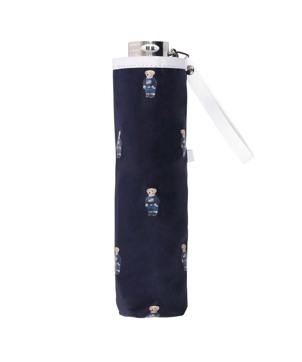 MOONBAT POLO RALPH LAUREN（ポロラルフローレン） 遮光 晴雨兼用 折りたたみ日傘 裏カラー PORO BEAR ポロベア 