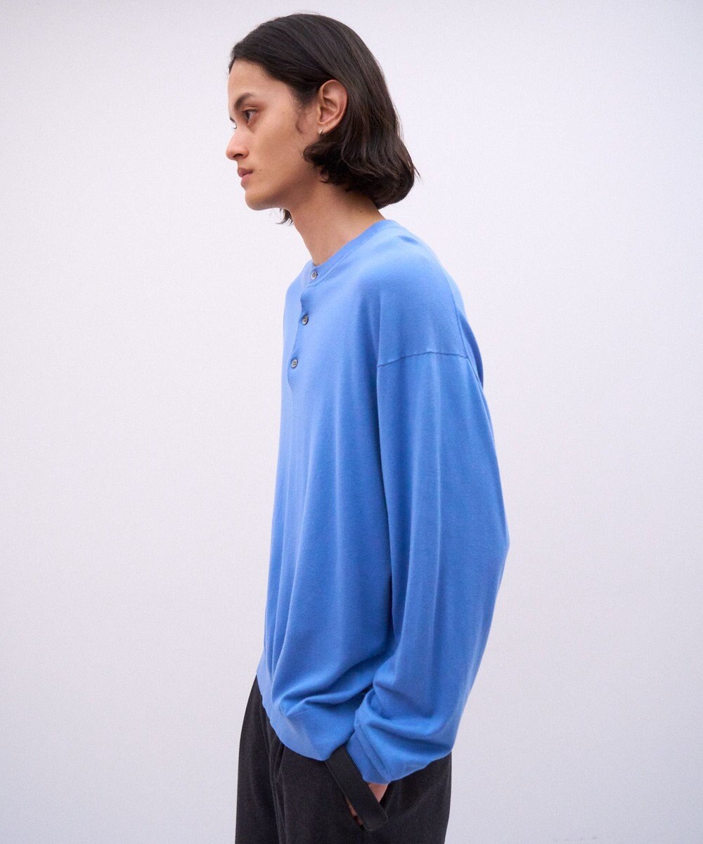 ATON SMOOTH SUVIN | ヘンリーネックセーター - UNISEX 