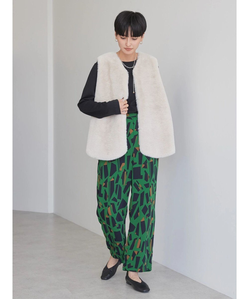 AMERICAN HOLIC 丈違いフェイクファーベスト 