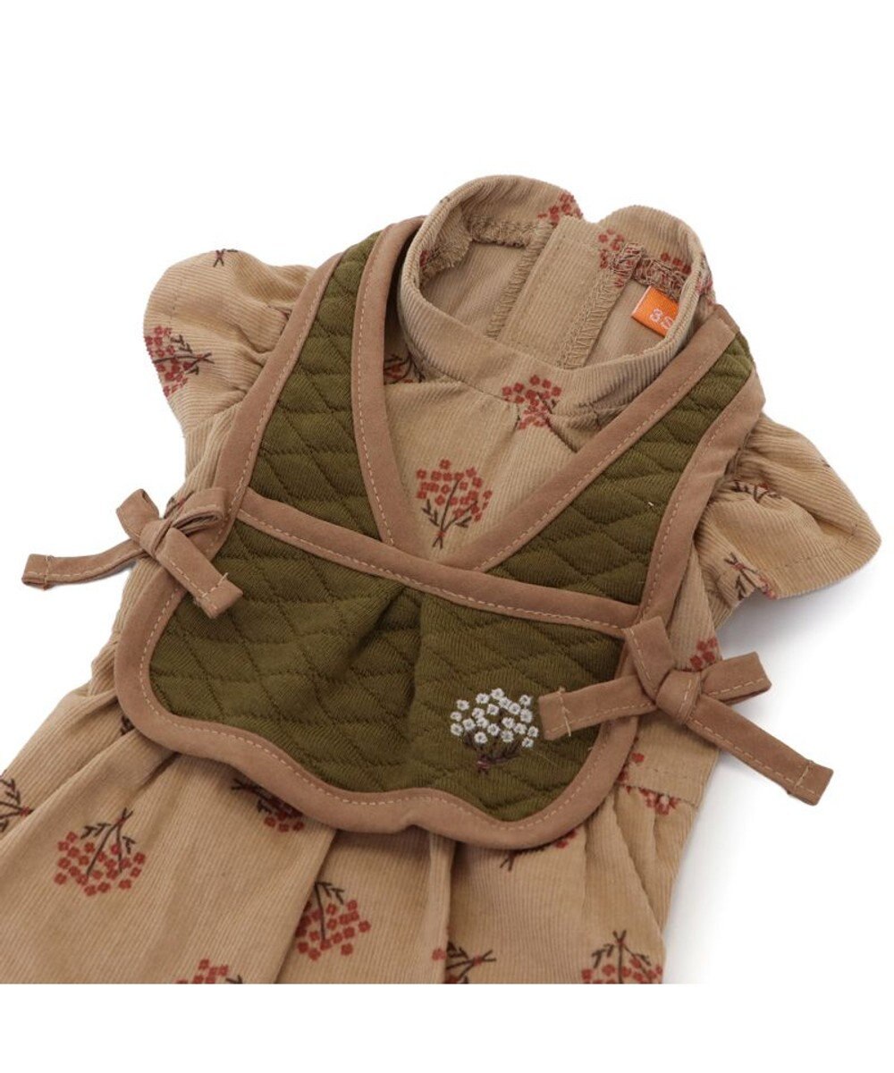 PET PARADISE ペットパラダイス キルトベスト付きワンピース 《ブラウン》 超小型犬 小型犬 