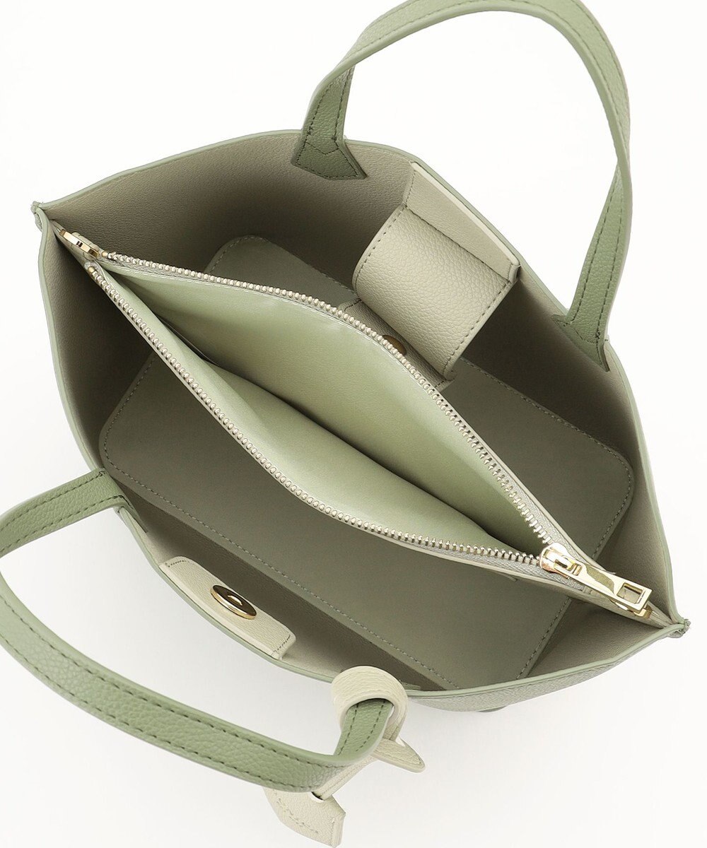 LA BAGAGERIE 【MONICA】バイカラーミディトートバッグ 