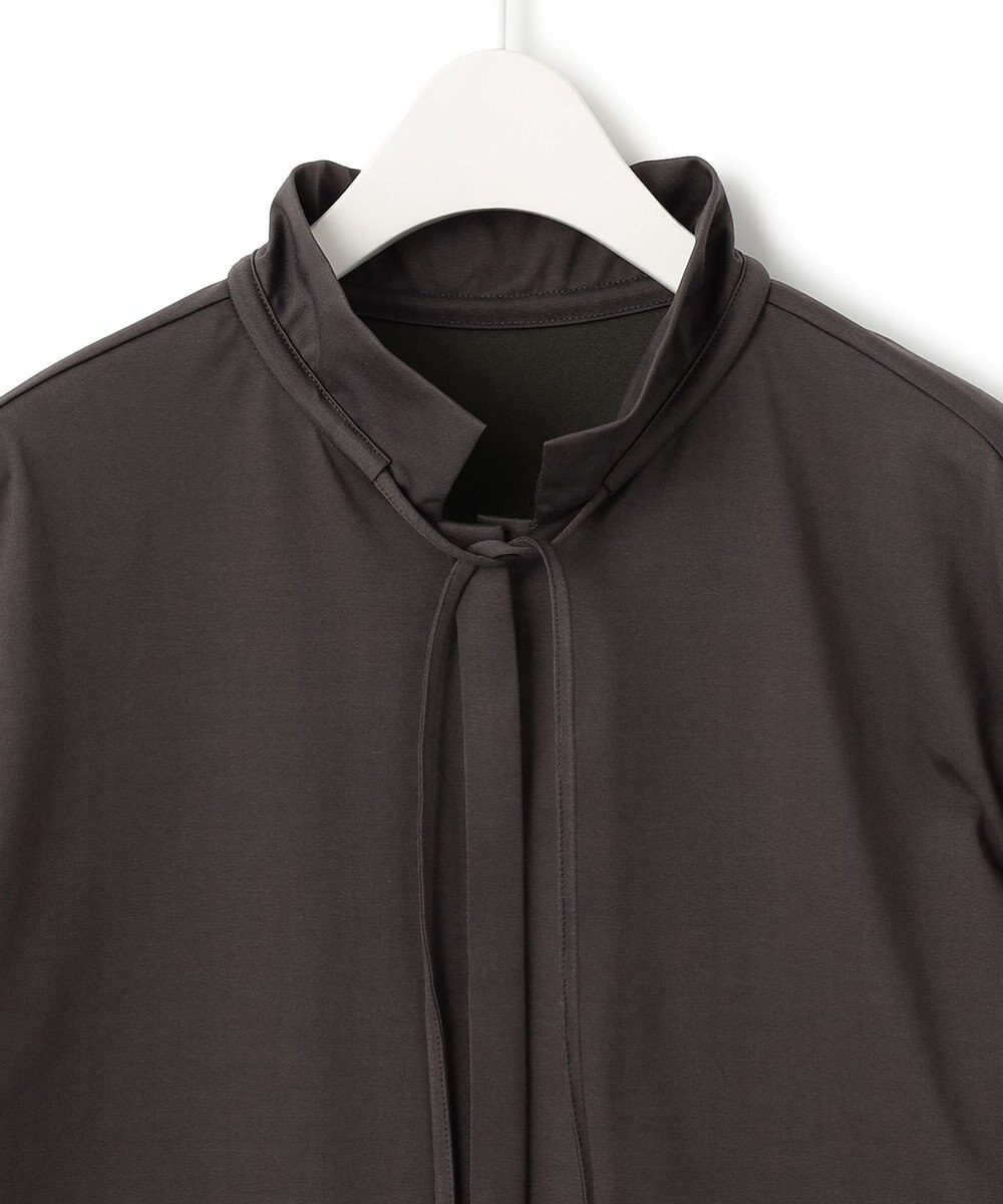 ICB 【洗える】ブラウスライクジャージー ボウタイデザインカットソー 