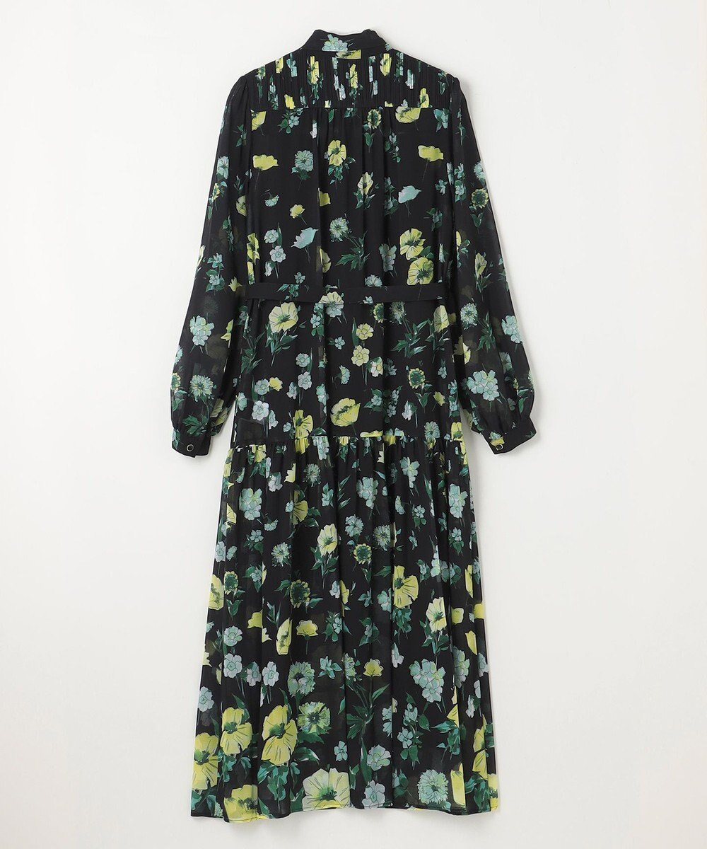 GRACE CONTINENTAL グラデフラワープリントワンピース 