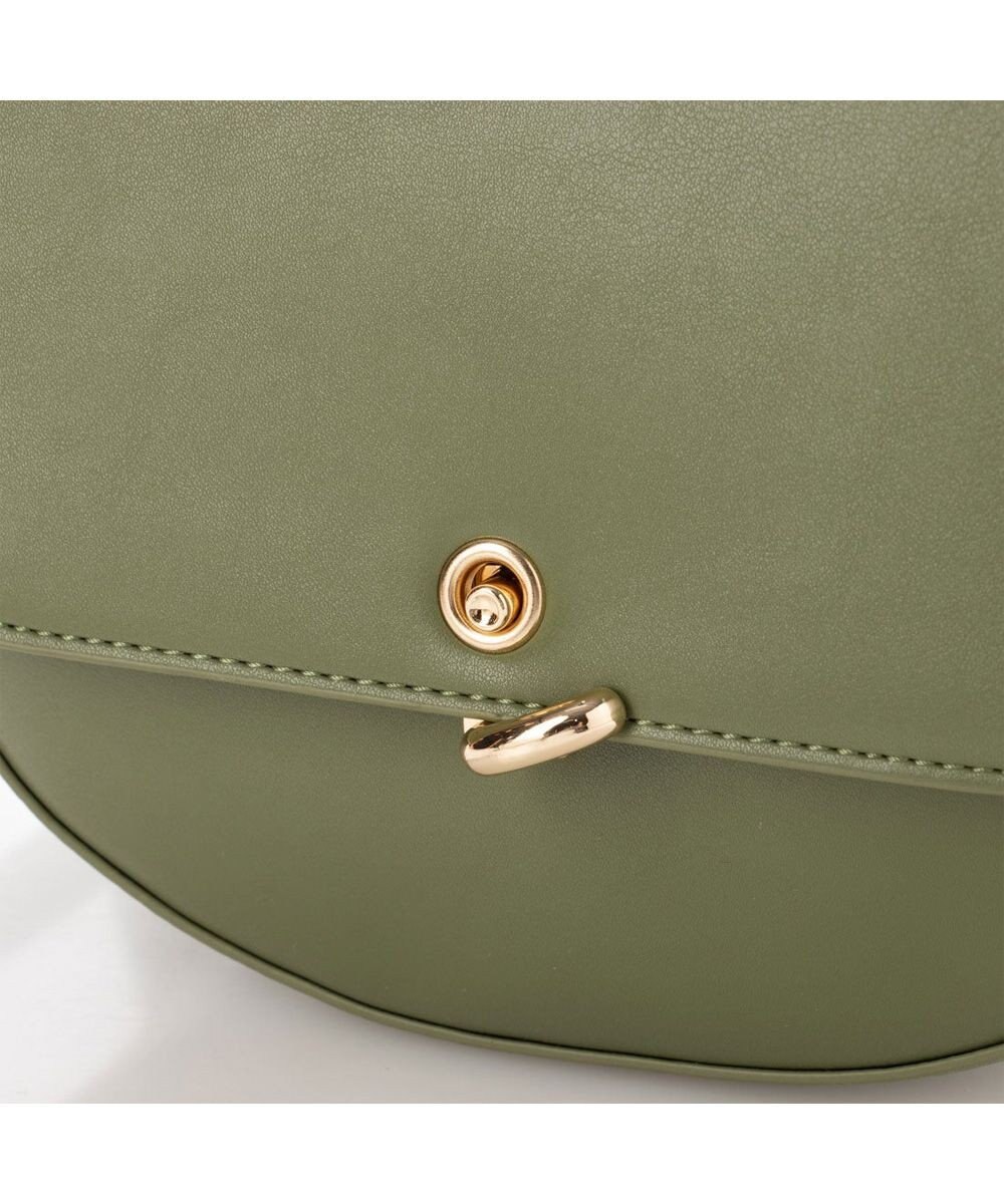 UNBILLION cachecache 財布ポーチ付きハーフムーンショルダーバッグ 