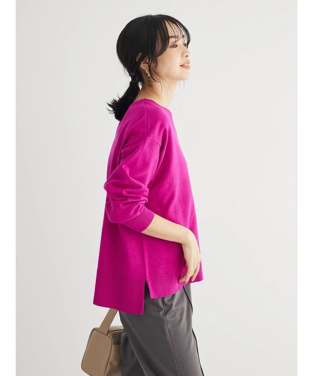 Green Parks もちやわ　Ｖネック前後差プルオーバー 