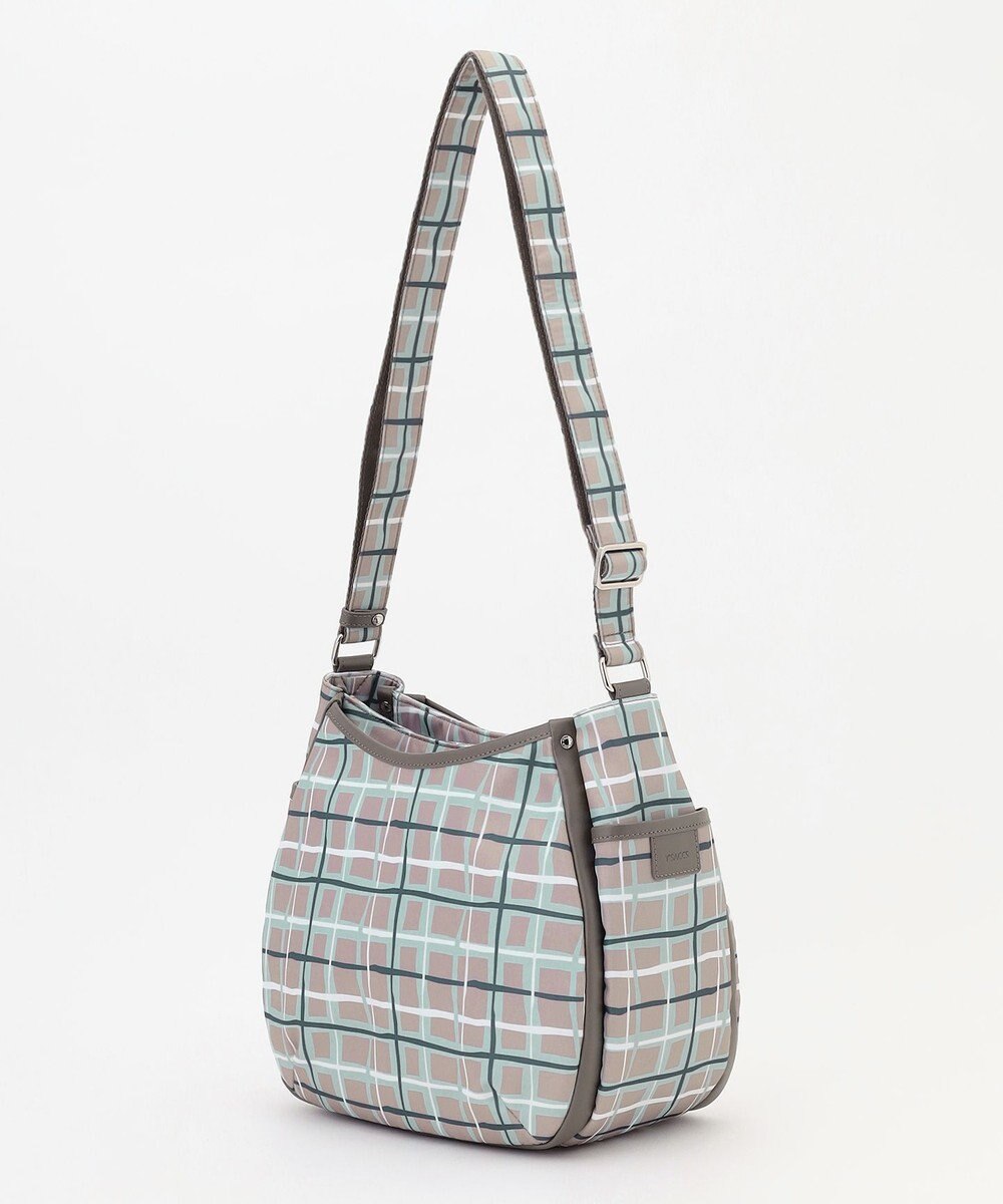 Y'SACCS ドローイングチェックショルダーバッグ 