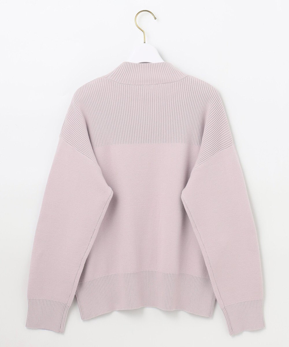 ANY SIS 【洗える】リブコンビボタン ニット 