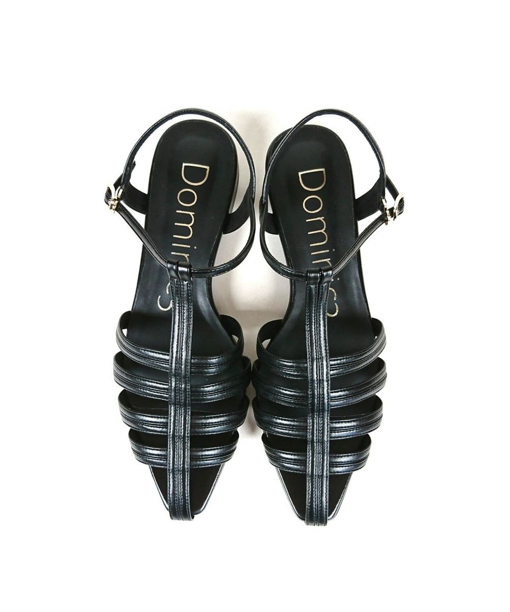 Dominic3 バイカラー Tストラップサンダル 