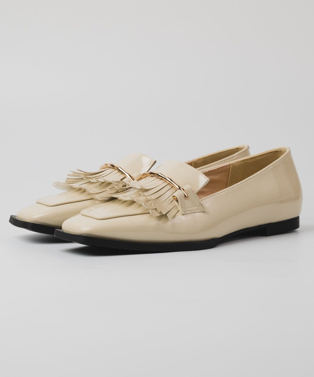 BONTRE 【PRECIEUX JOUET/プレシュウジュエ】キルトビットエナメルローファー 