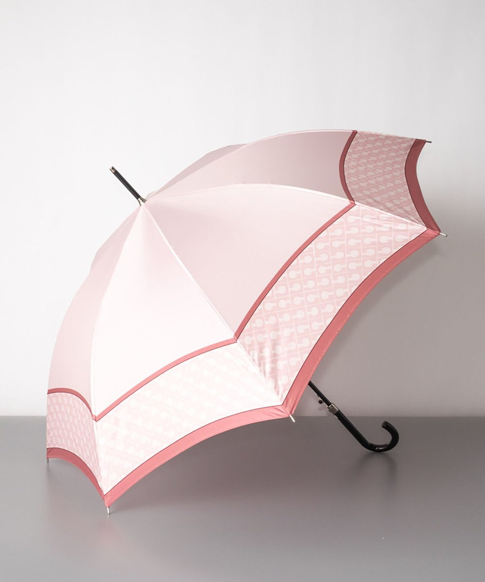 AURORA ゲラルディーニ 耐風ジャンプ式雨傘（長傘) ピンク