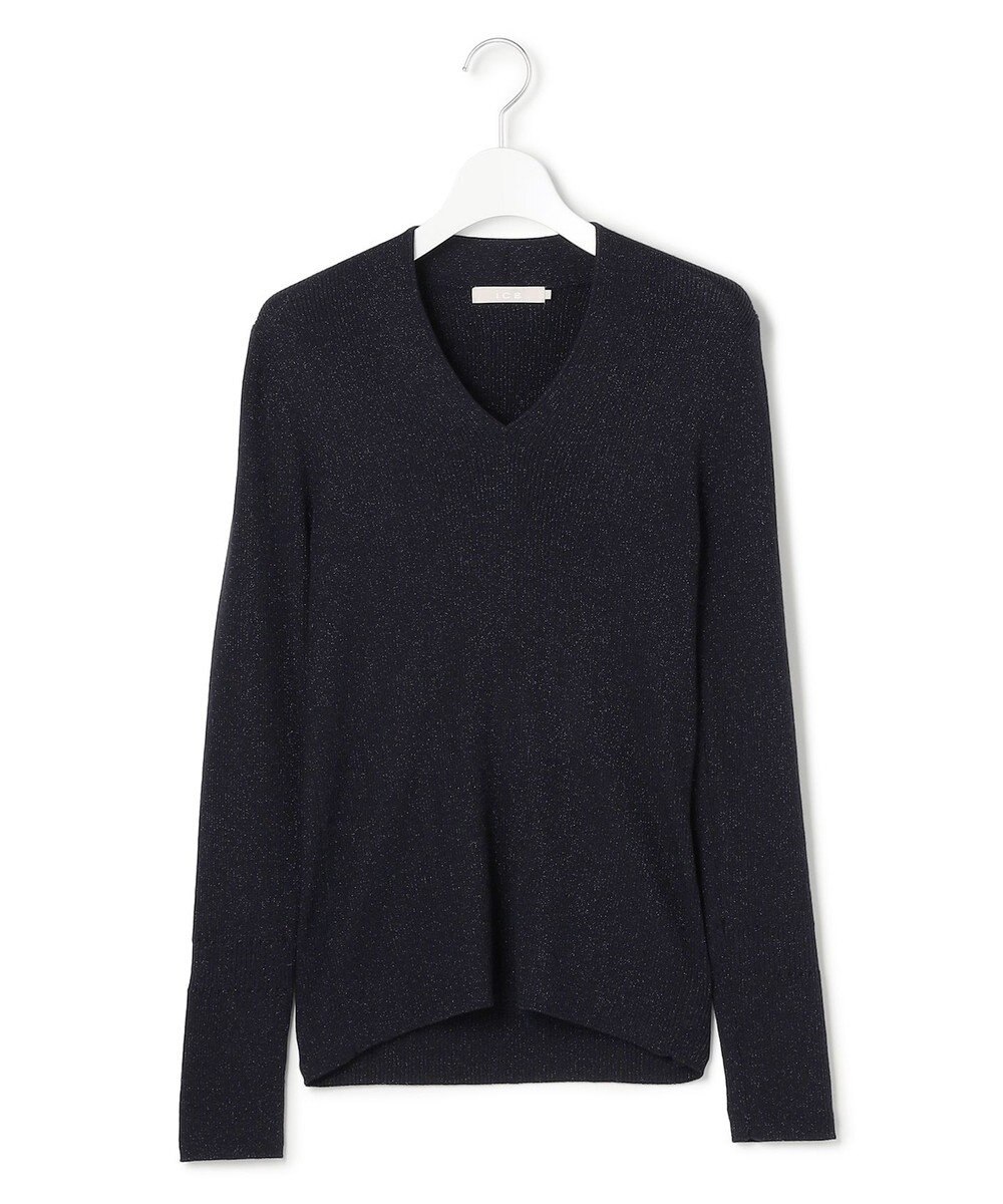ICB 【新色追加】 エクストラファインメリノリブ Vネックプルオーバー 