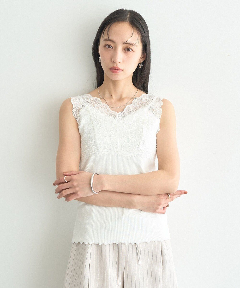 earth music&ecology 前後２ＷＡＹレースタンクトップ 