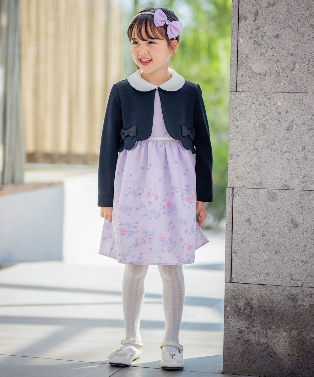 ANY KIDS フラワープリントワンピース 