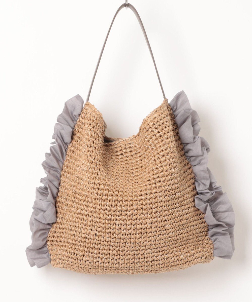 UNBILLION カシュカシュ cachecache / サイドフリルワンンハンドルトート カゴバッグ 