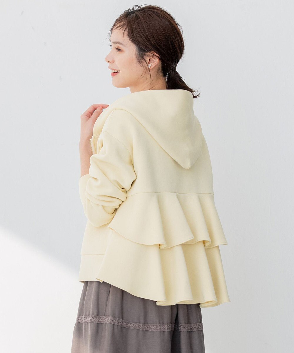 組曲 【人気商品入荷！】ダンボールジャージーバックフリル パーカー 