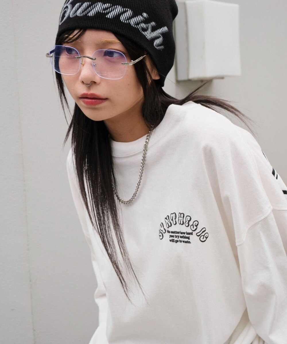 WEGO 【ユニセックス着用ITEM】アクセ付きストレートロゴT（SS） 