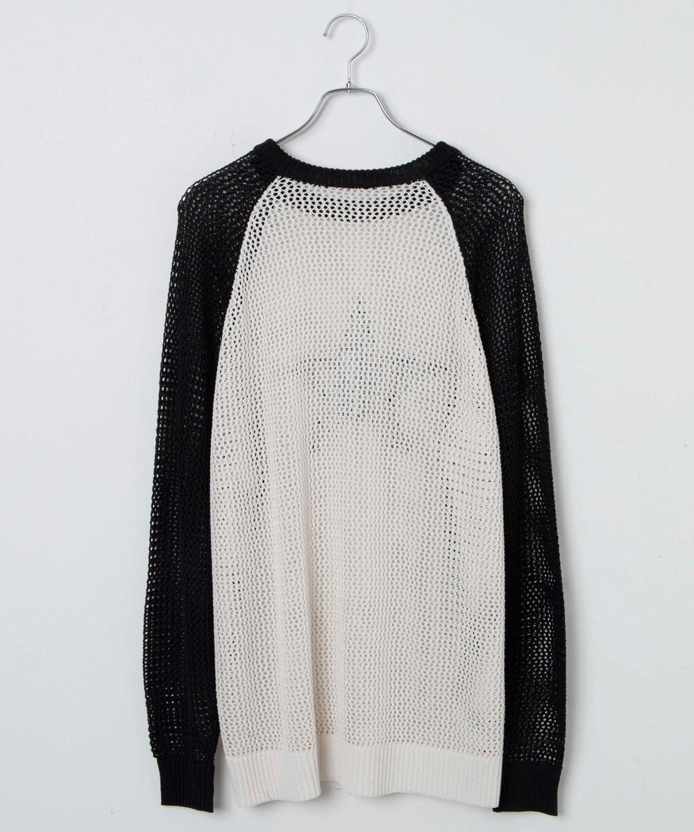 WEGO ラグランメッシュニットプルオーバー 