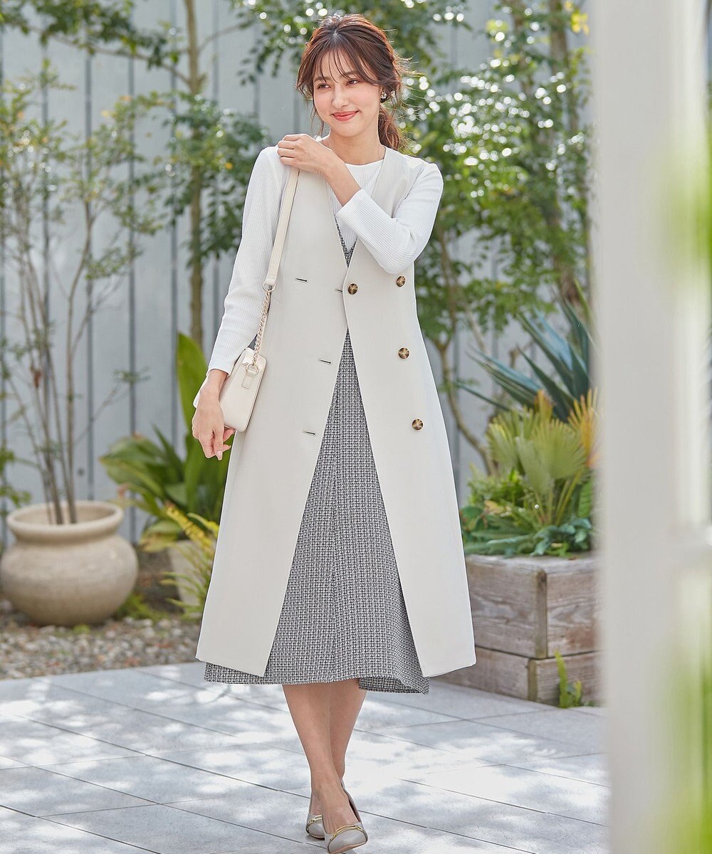 ANY SIS S 【洗える】3WAYジレセット トレンチ コート 