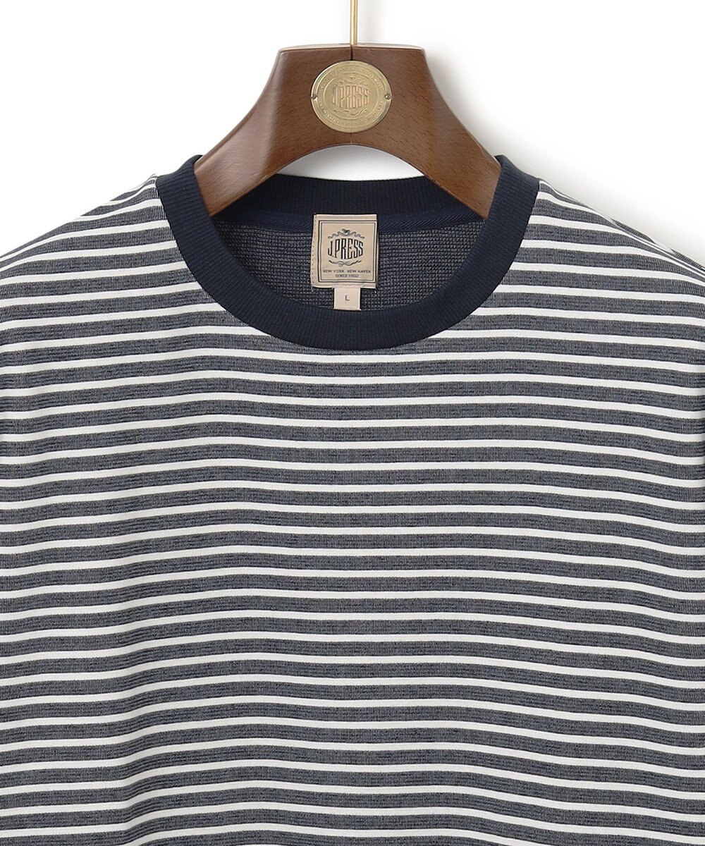 J.PRESS MEN ソフトＷフェイス ボーダーロングTシャツ 