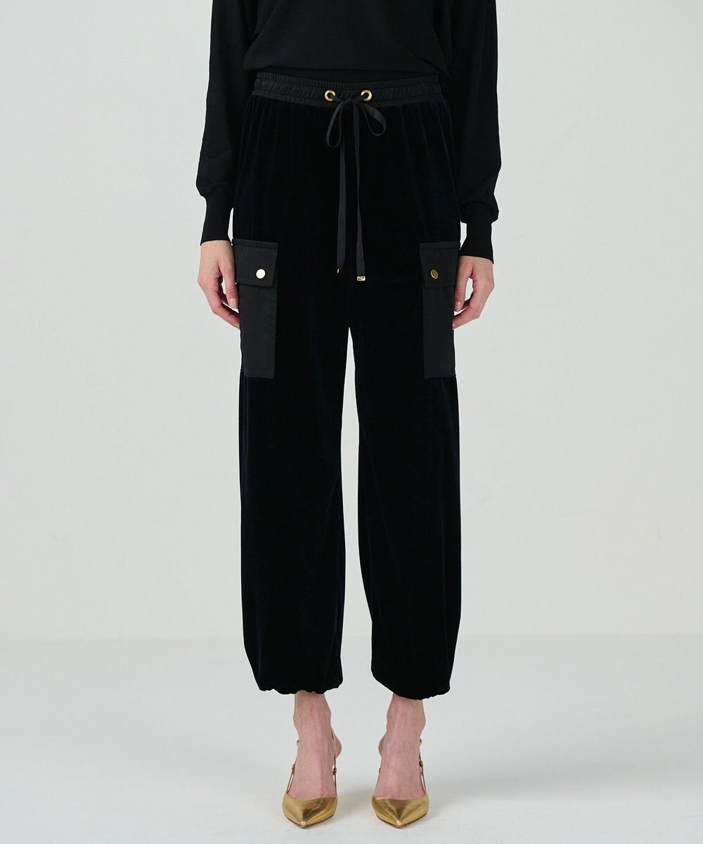 GRACE CONTINENTAL トリアセベロアパンツ 