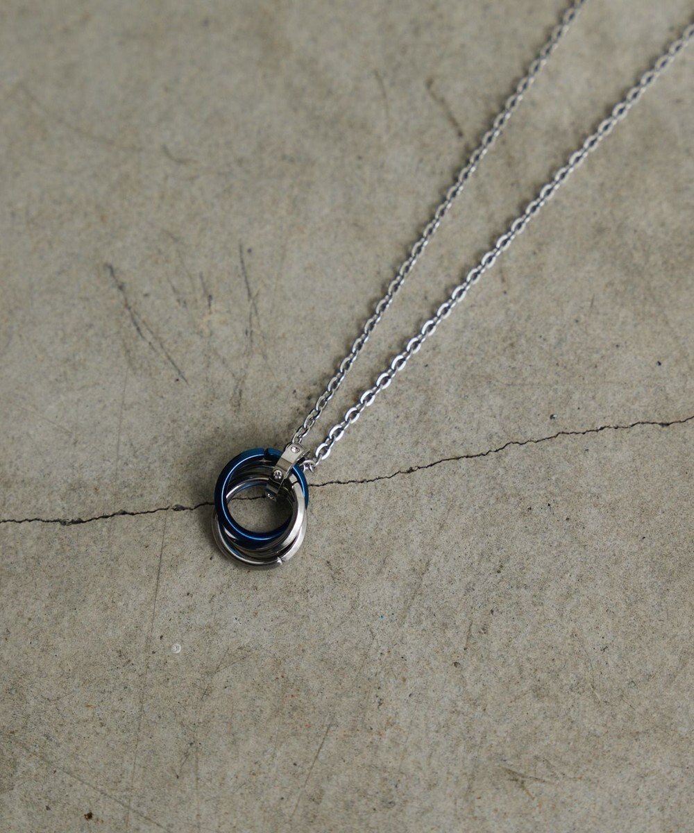 WEGO ミニトリプルリングチェーンネックレス 