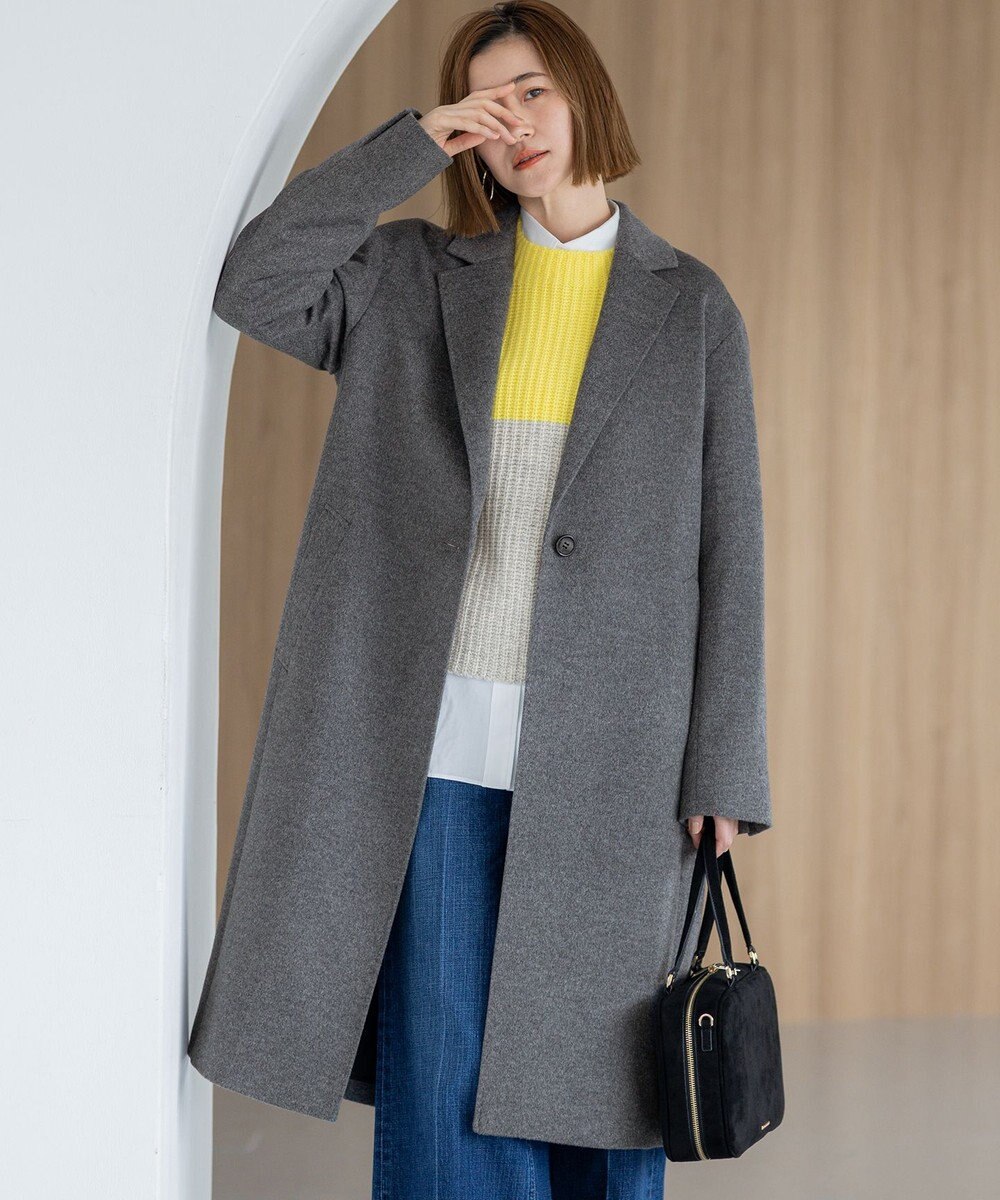 23区 ウールカシミヤビーバー チェスター コート 