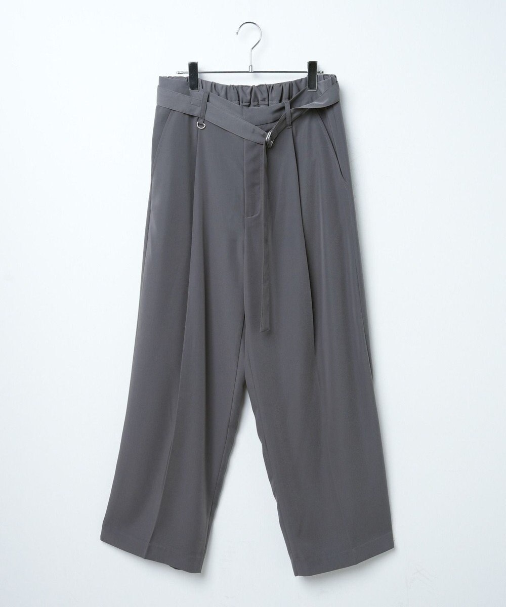 WEGO トロミ　ベルト付きワイドスラックス 