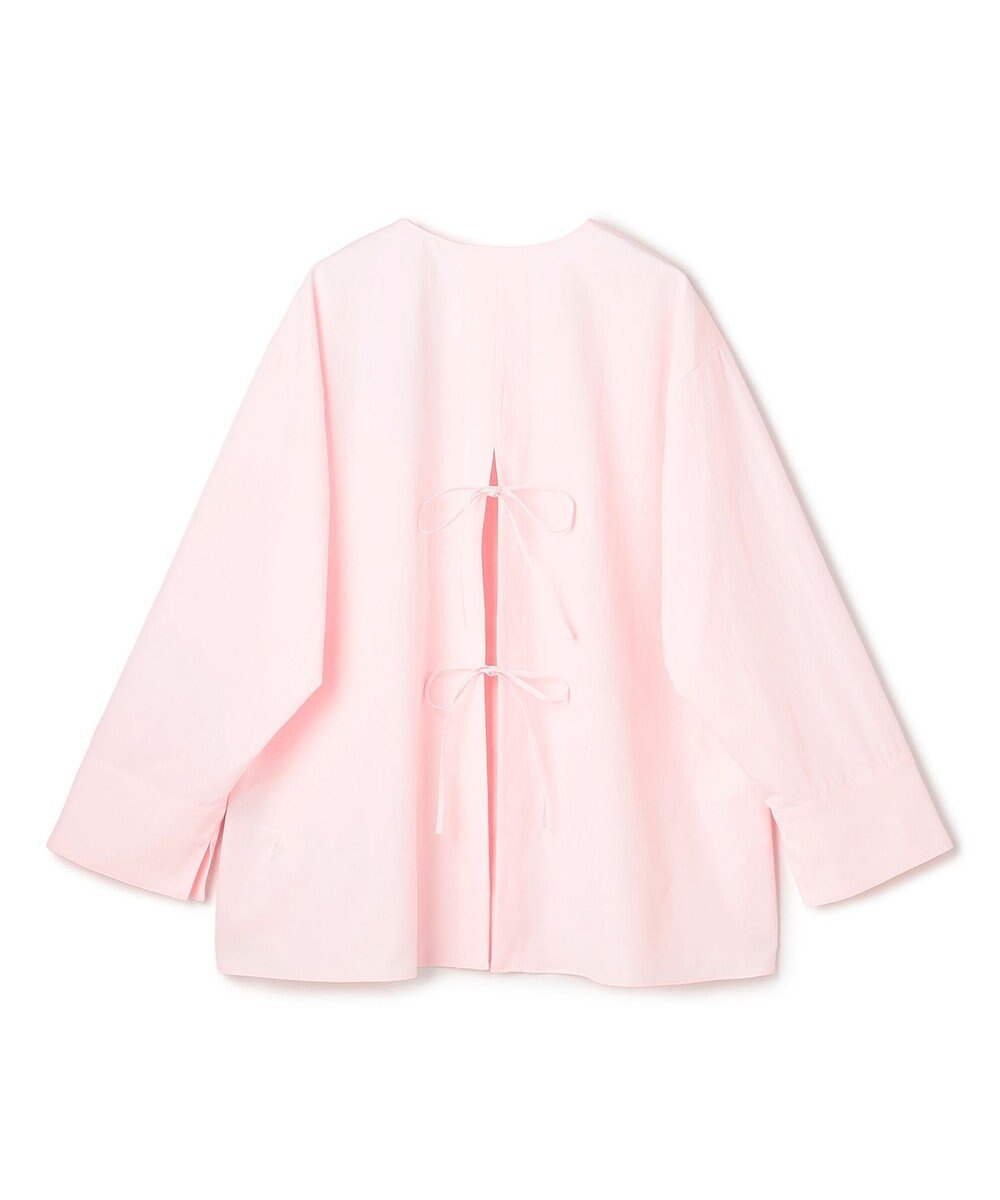 UNFILO L 【WEB限定カラー】バックリボン イージーケアシャツ 