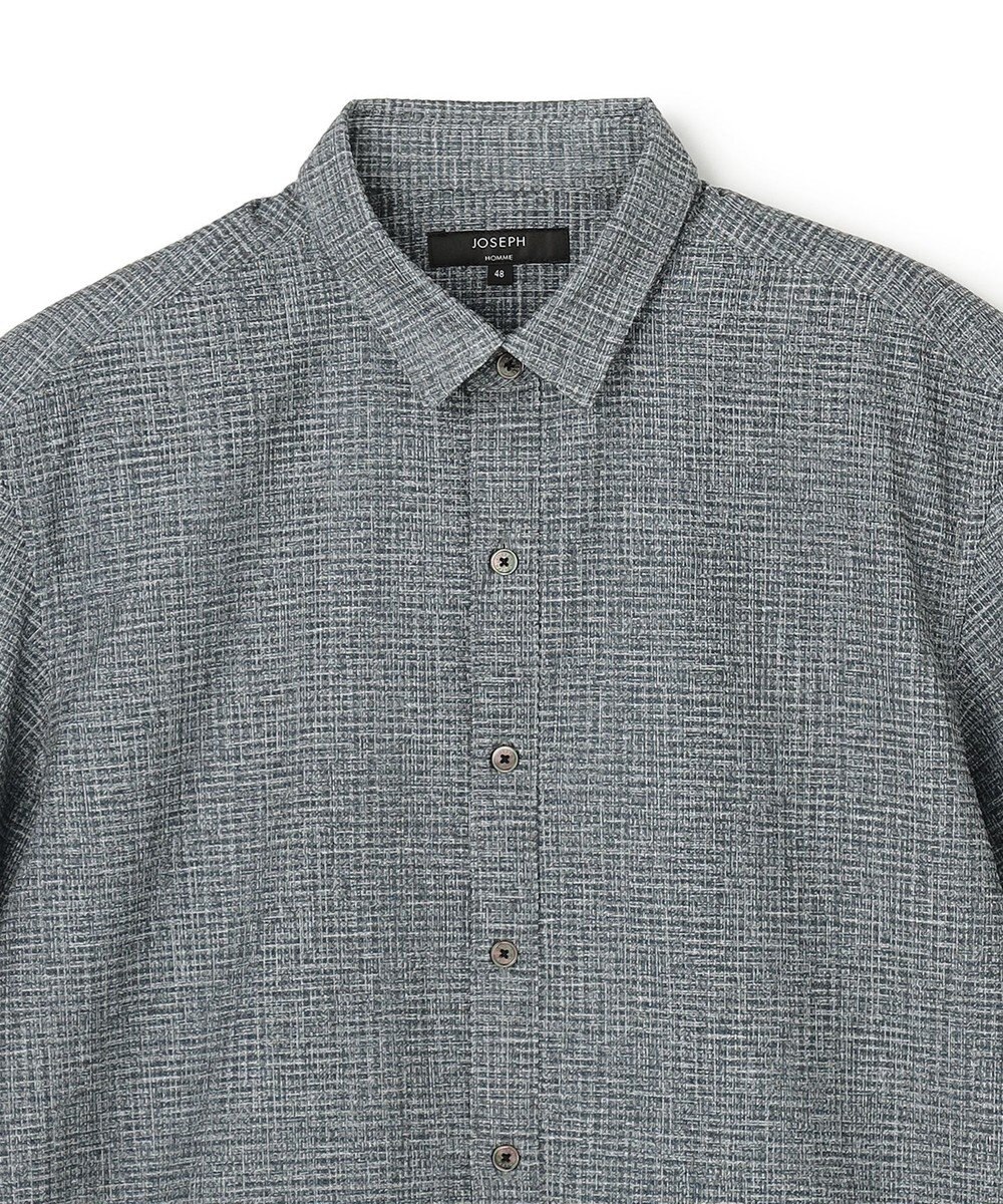 JOSEPH HOMME 【新型】トリコサッカーストレッチ　 レギュラーカラー半袖シャツ 