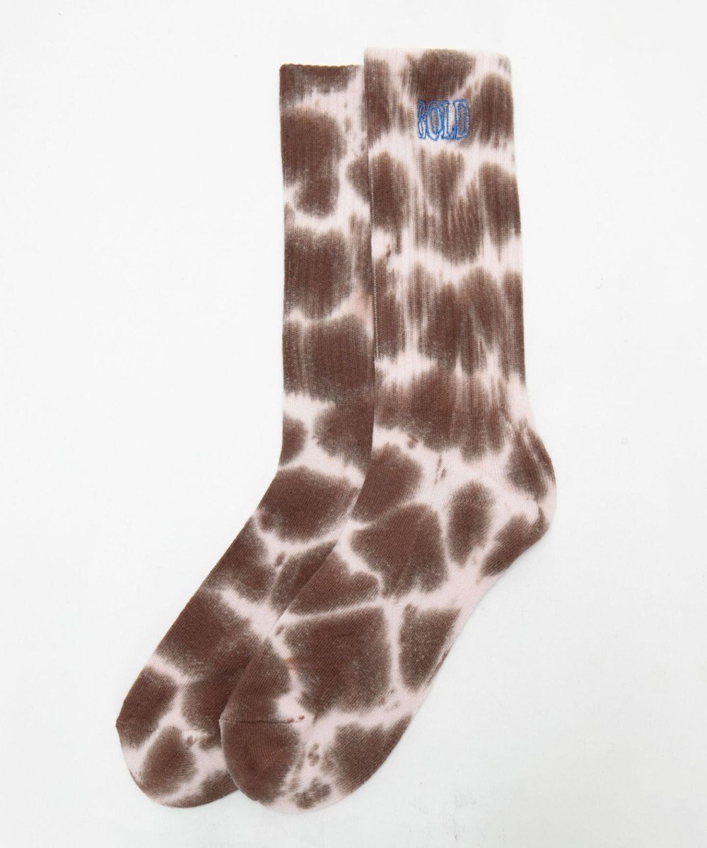 WEGO 刺繍ロゴタイダイソックス 