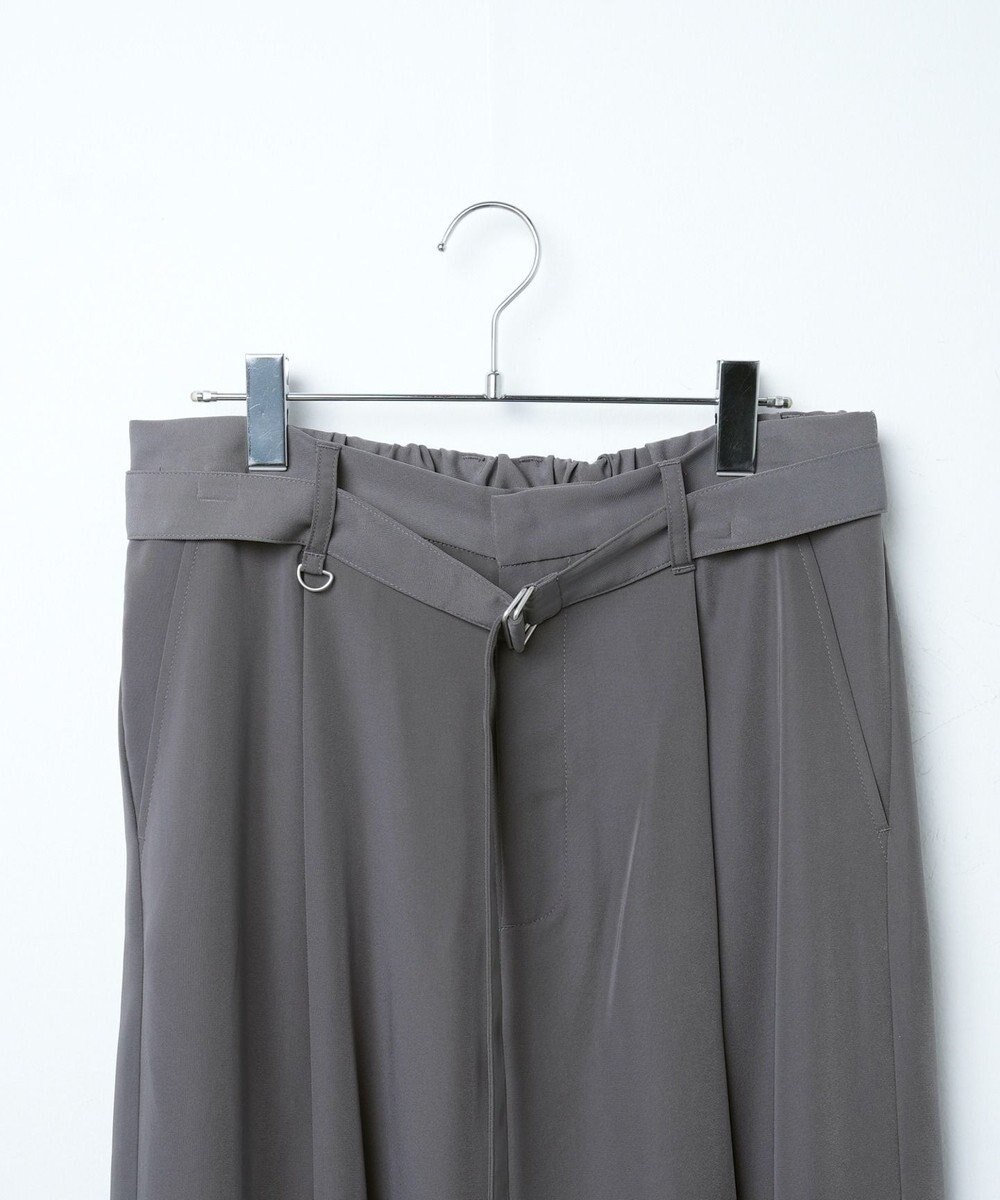 WEGO トロミ　ベルト付きワイドスラックス 