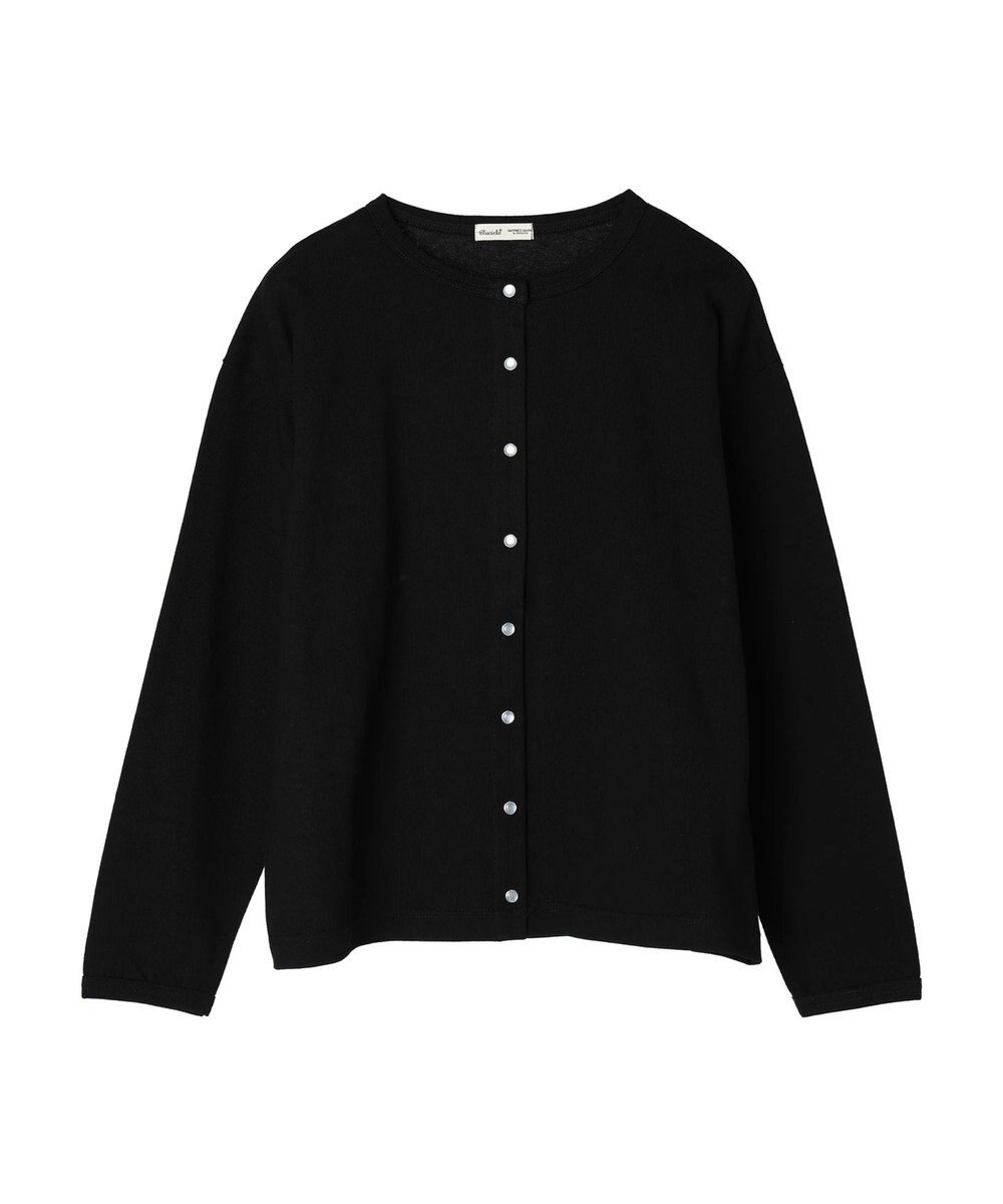 CRAFT STANDARD BOUTIQUE ウ゛ィンテージ風天竺　パール釦クルーカーデＬ／Ｓ 