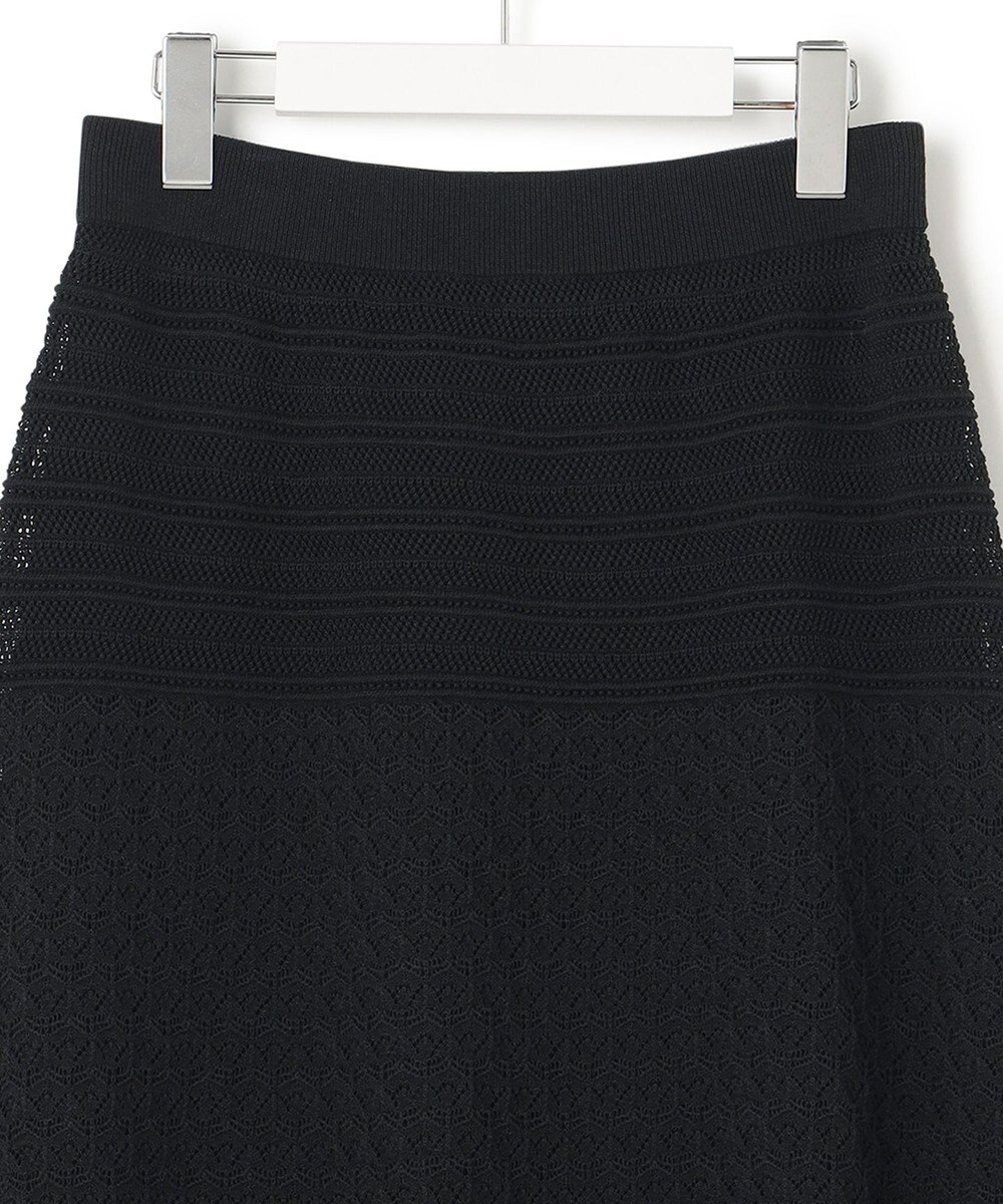 23区 【洗える】リネンコットンドライ ニットフレア スカート 