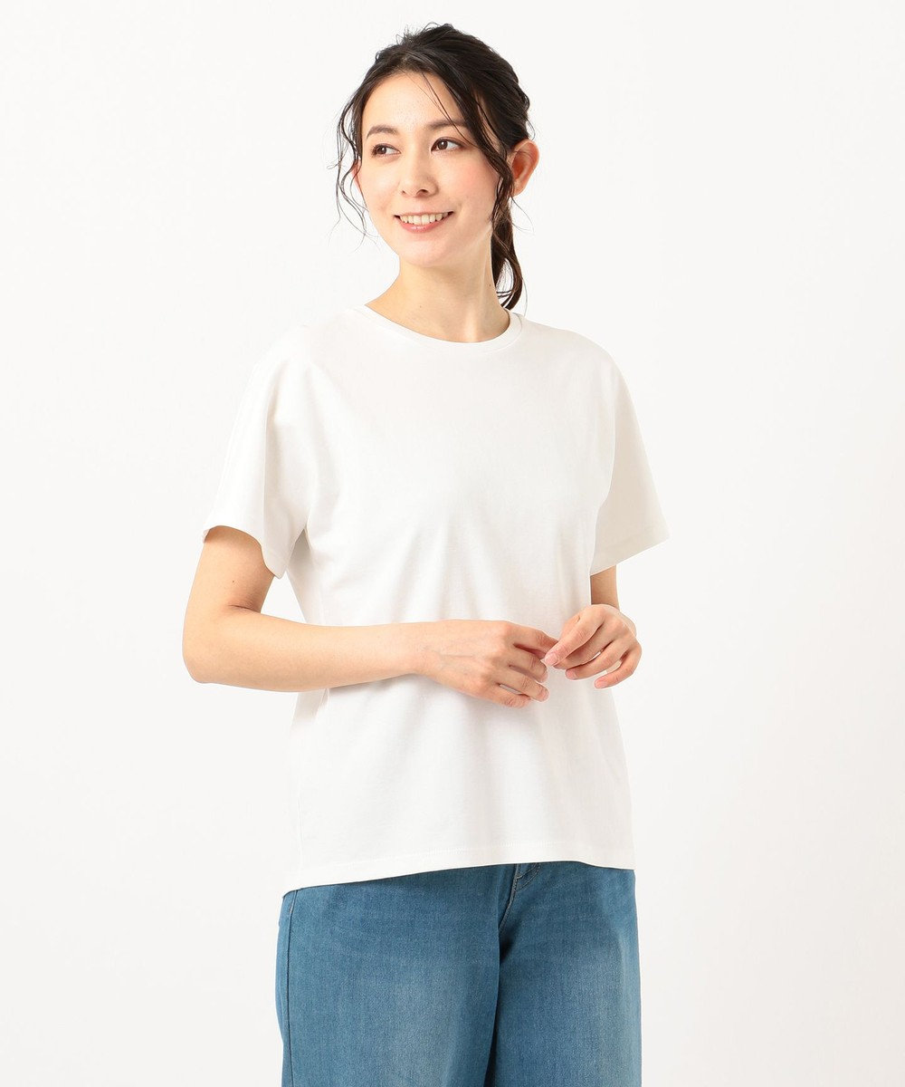 any FAM 【定番人気】【UVケア】プレミアムベーシック Tシャツ アイボリー系