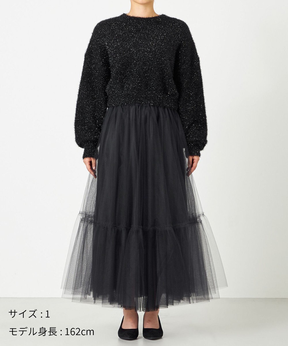 NAVE 【Nave・洗える】ラメニット プルオーバー 