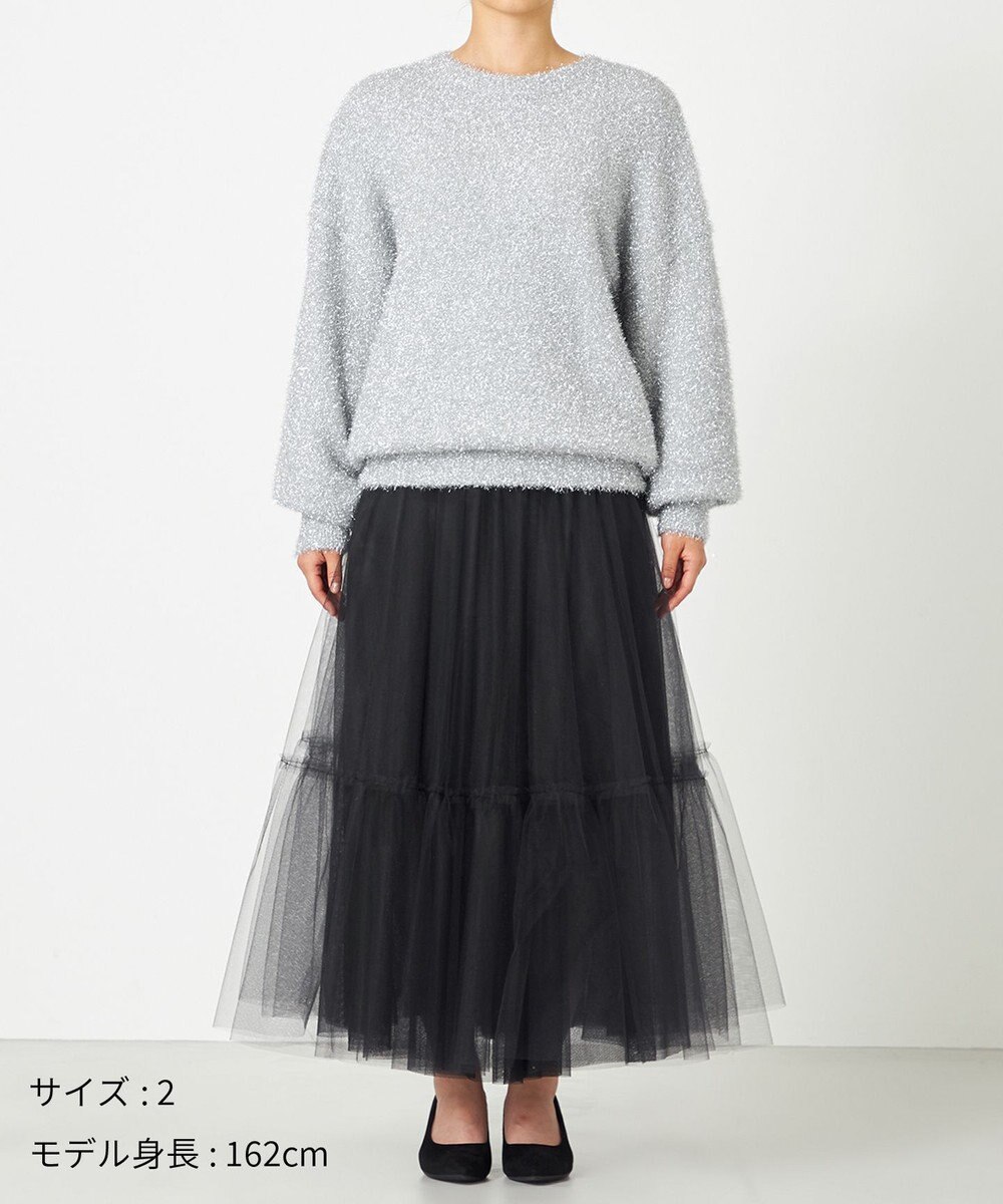 NAVE 【Nave・洗える】ラメニット プルオーバー 